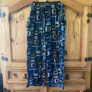 Men’s Ford GT black blue yellow pajama lounge pants - size L
